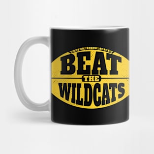 Beat the Wildcats // Vintage Football Grunge Gameday Mug